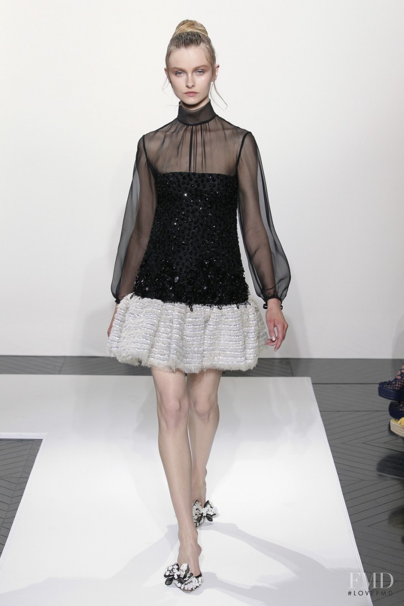 Kamila Filipcikova featured in  the Valentino Couture fashion show for Autumn/Winter 2010