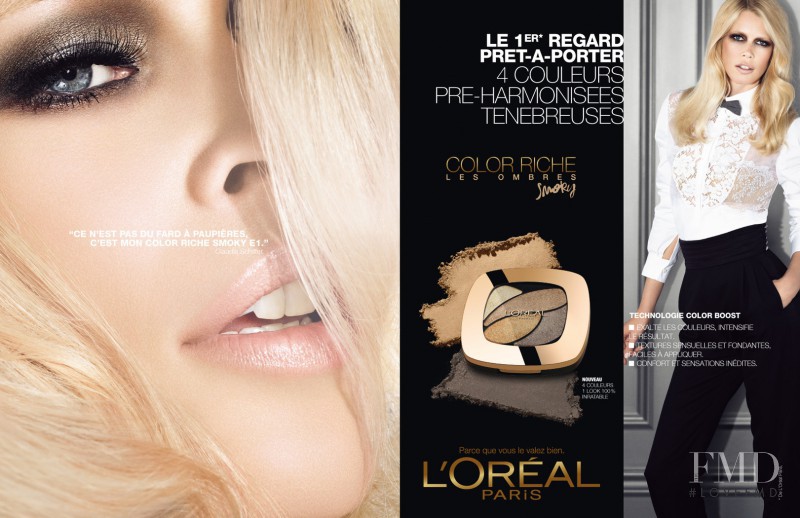 Claudia Schiffer featured in  the L\'Oreal Paris Color Rich advertisement for Spring/Summer 2013