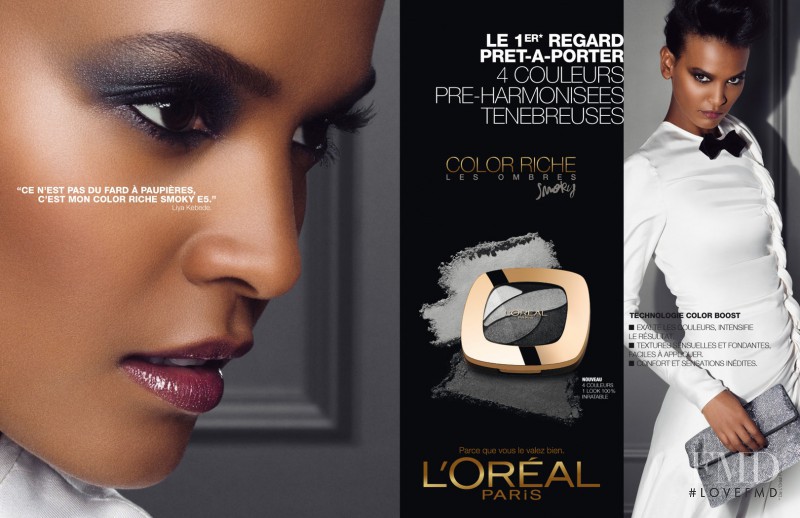 Liya Kebede featured in  the L\'Oreal Paris Color Rich advertisement for Spring/Summer 2013