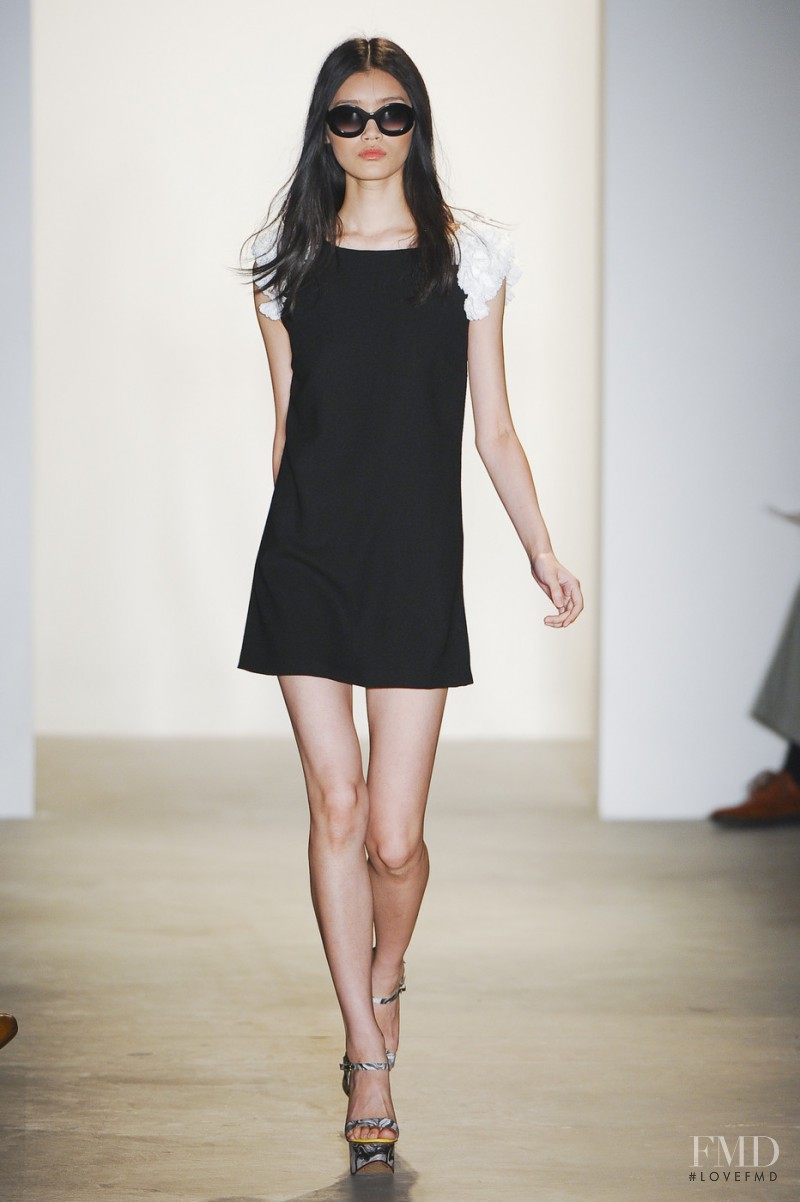 Ming Xi featured in  the Peter Som fashion show for Spring/Summer 2011