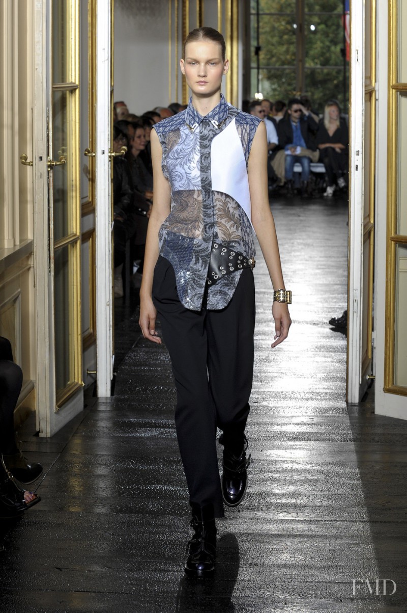 Kirsi Pyrhonen featured in  the Balenciaga fashion show for Spring/Summer 2011