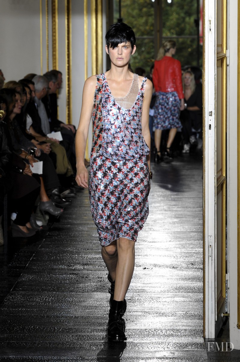 Stella Tennant featured in  the Balenciaga fashion show for Spring/Summer 2011