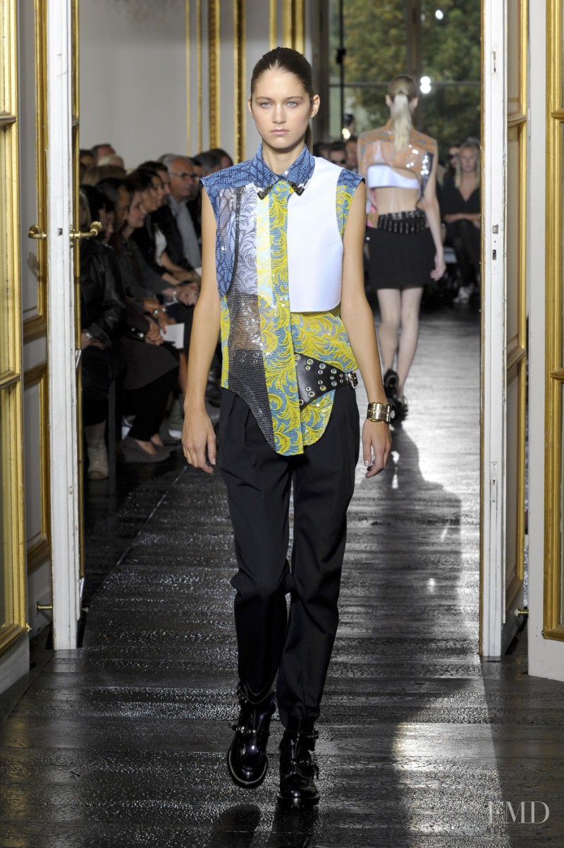 Johanna Kneppers-Corbal featured in  the Balenciaga fashion show for Spring/Summer 2011
