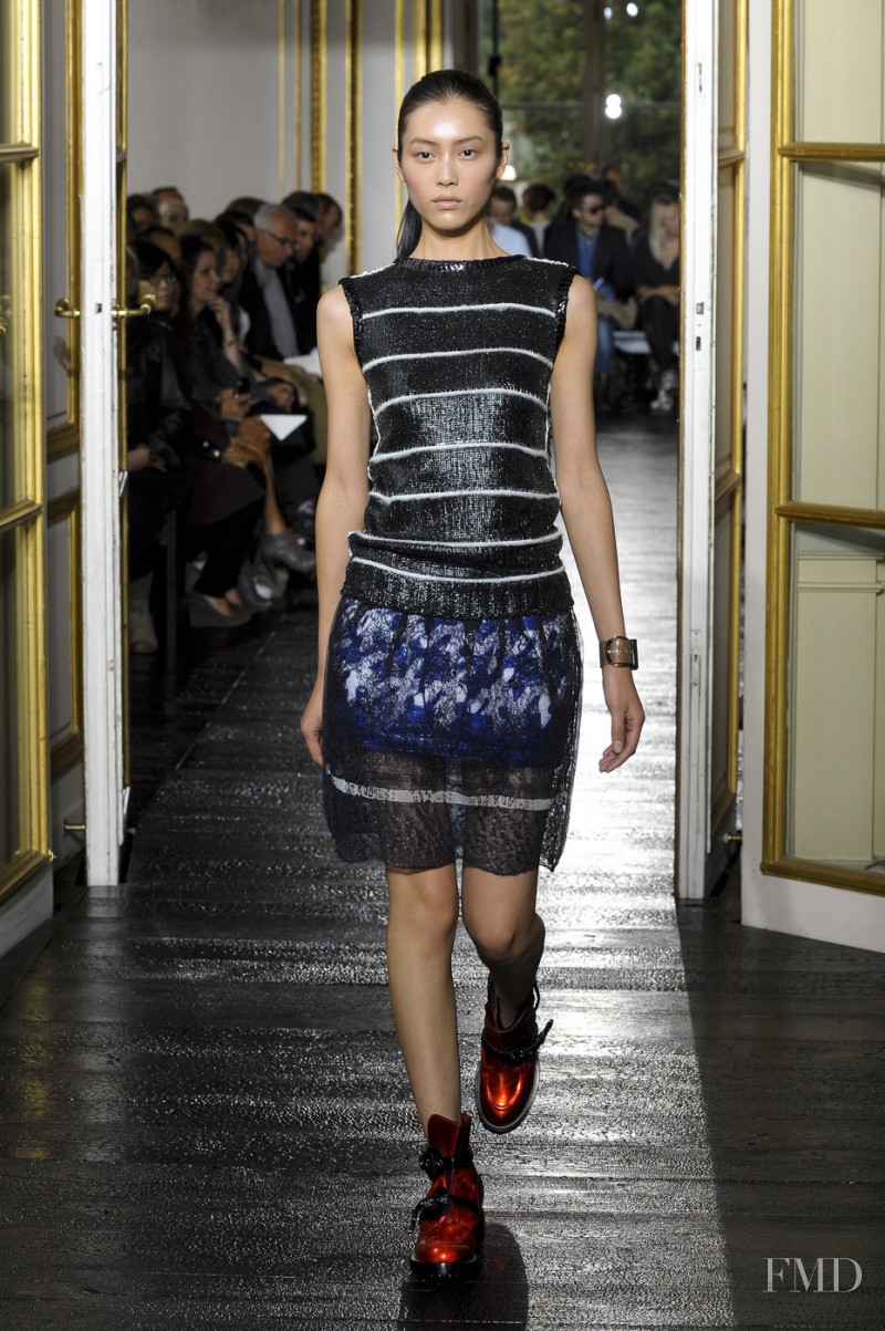 Liu Wen featured in  the Balenciaga fashion show for Spring/Summer 2011