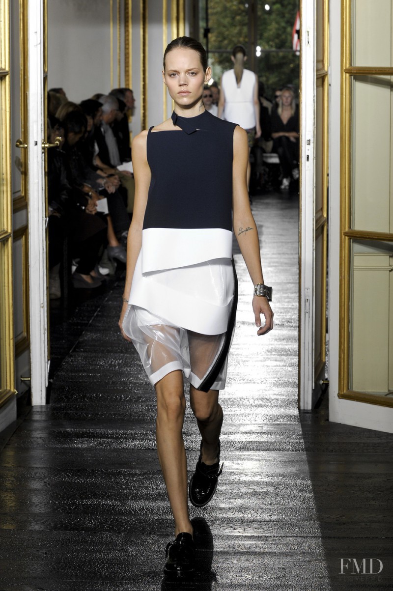 Freja Beha Erichsen featured in  the Balenciaga fashion show for Spring/Summer 2011
