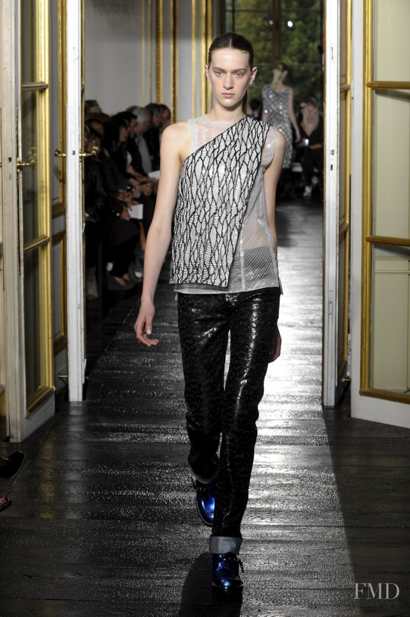 Carla Gebhart featured in  the Balenciaga fashion show for Spring/Summer 2011