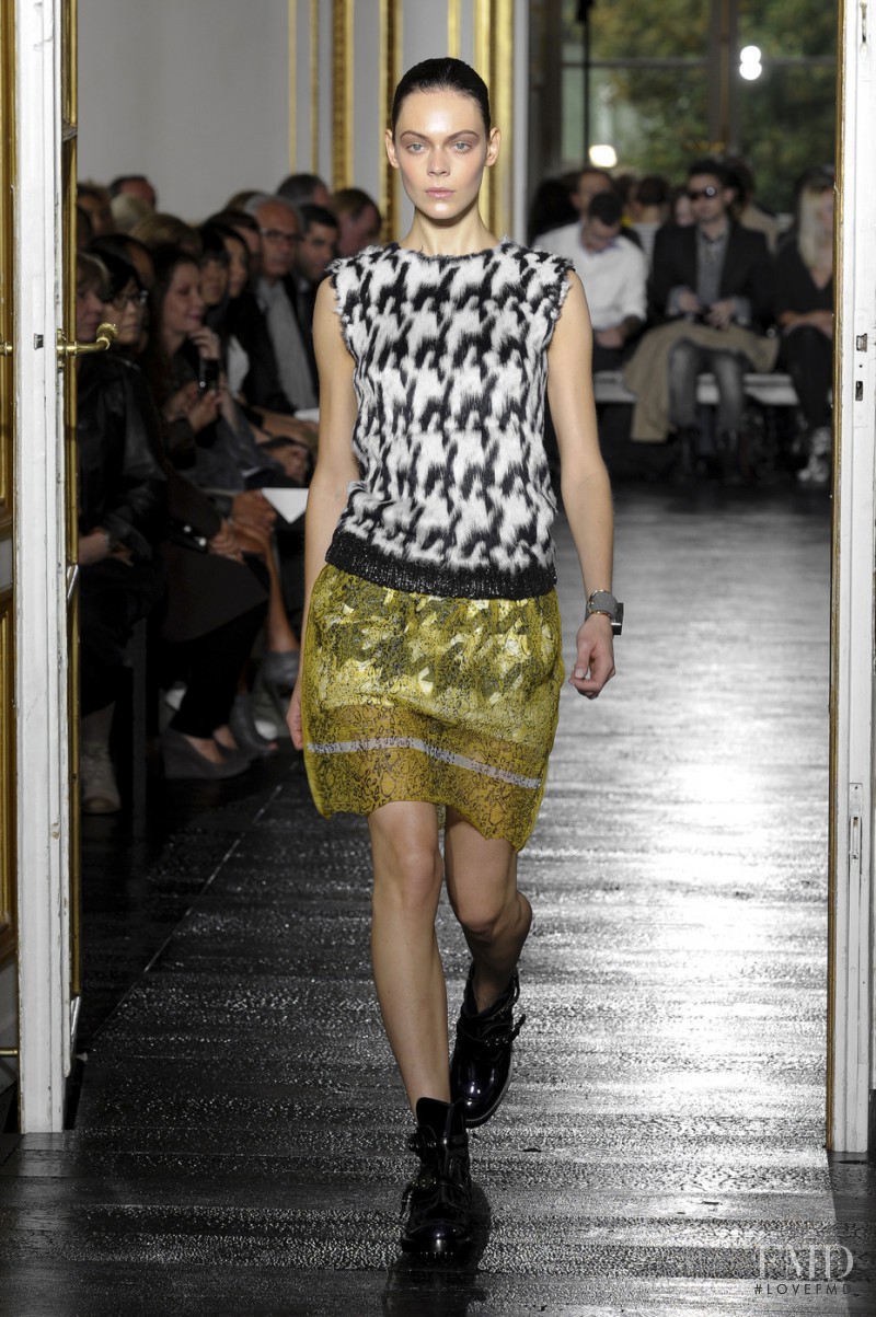 Kinga Rajzak featured in  the Balenciaga fashion show for Spring/Summer 2011
