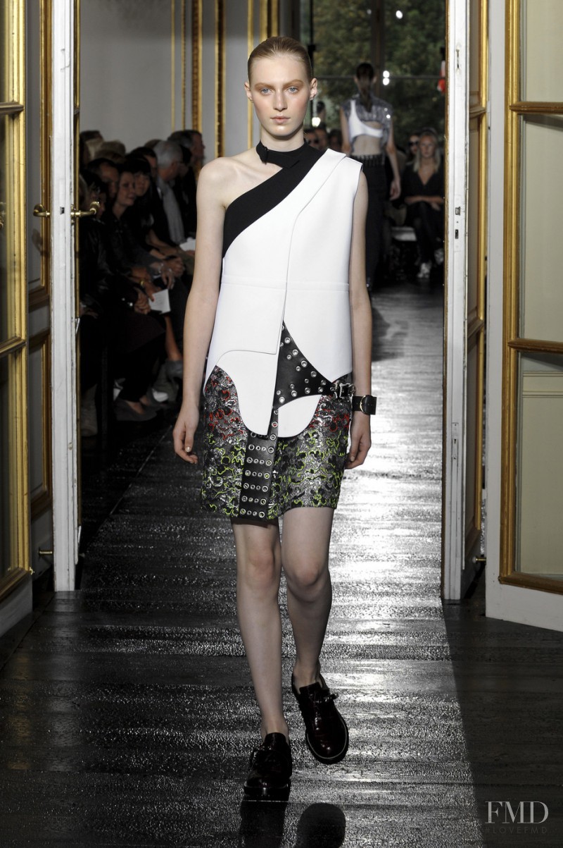 Julia Nobis featured in  the Balenciaga fashion show for Spring/Summer 2011