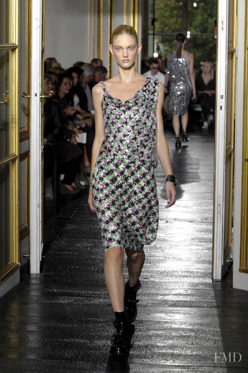 Patricia van der Vliet featured in  the Balenciaga fashion show for Spring/Summer 2011