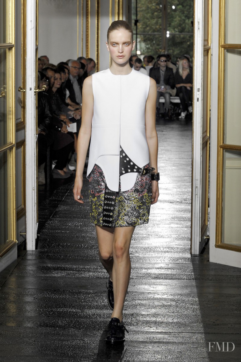 Mirte Maas featured in  the Balenciaga fashion show for Spring/Summer 2011