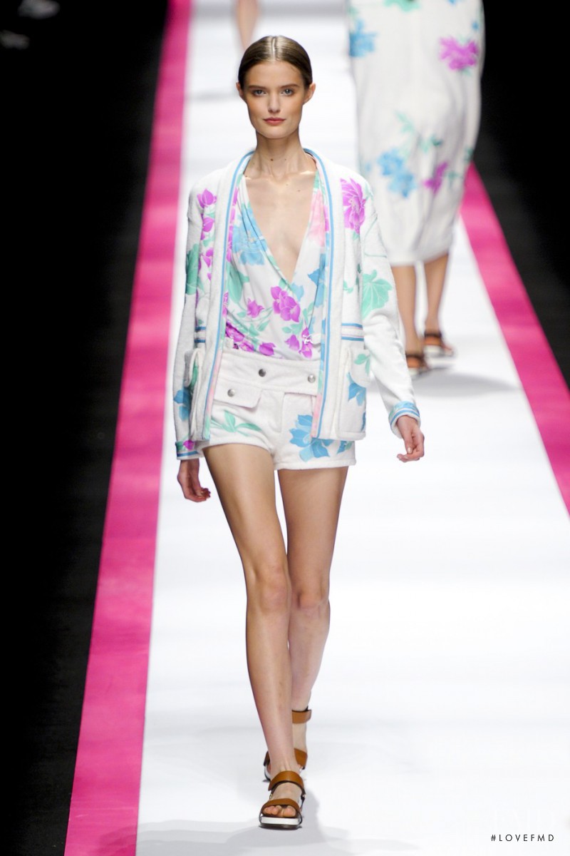 Katie Fogarty featured in  the Leonard fashion show for Spring/Summer 2011