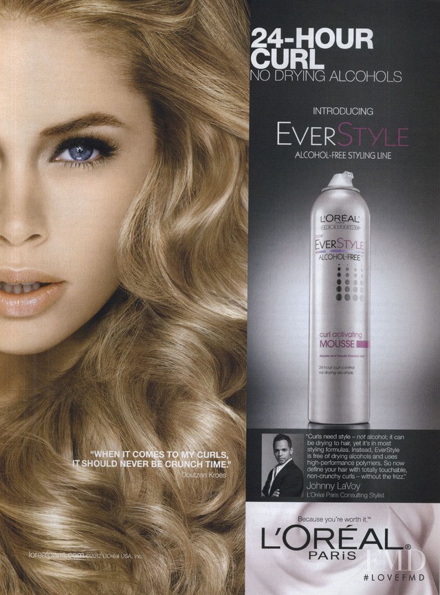 Doutzen Kroes featured in  the L\'Oreal Paris advertisement for Autumn/Winter 2012