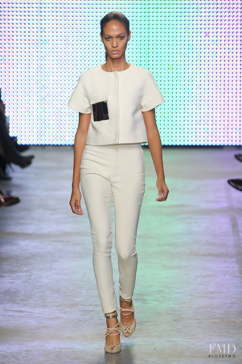 Joan Smalls featured in  the Giambattista Valli fashion show for Spring/Summer 2011