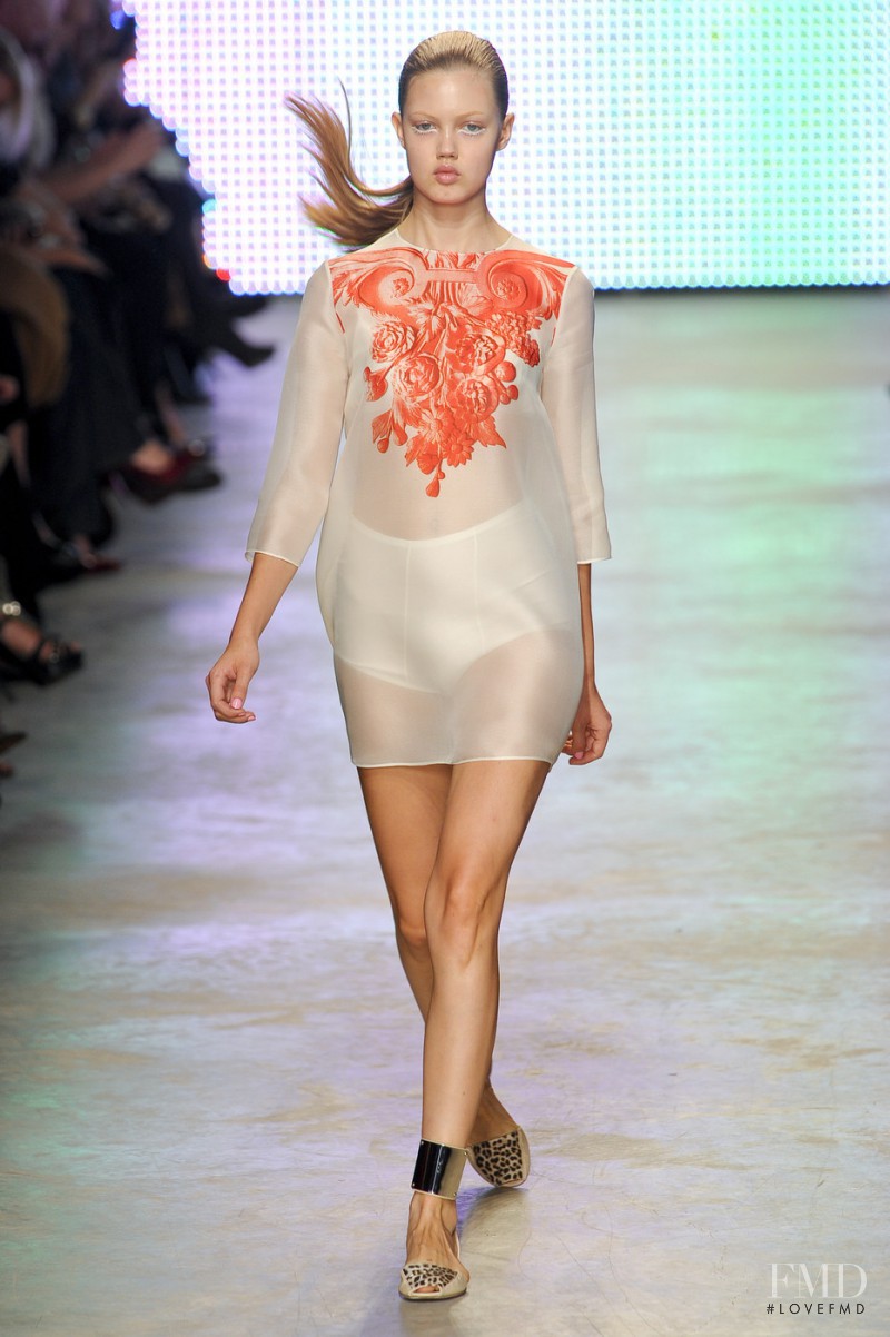 Anais Pouliot featured in  the Giambattista Valli fashion show for Spring/Summer 2011