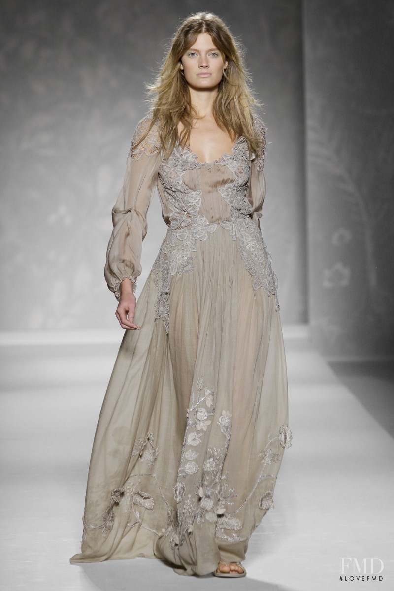 Constance Jablonski featured in  the Alberta Ferretti fashion show for Spring/Summer 2011
