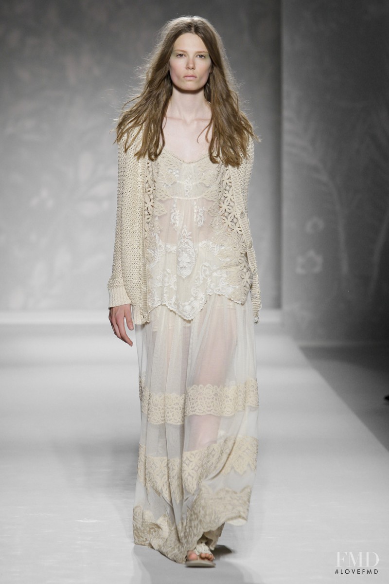 Caroline Brasch Nielsen featured in  the Alberta Ferretti fashion show for Spring/Summer 2011
