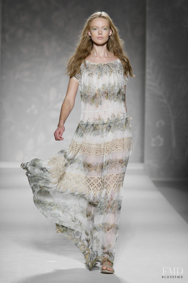 Frida Gustavsson featured in  the Alberta Ferretti fashion show for Spring/Summer 2011