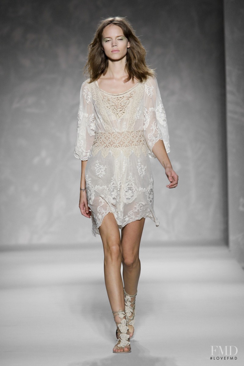 Freja Beha Erichsen featured in  the Alberta Ferretti fashion show for Spring/Summer 2011