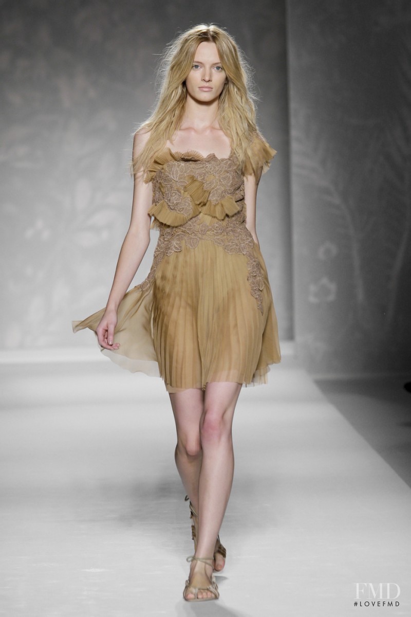 Daria Strokous featured in  the Alberta Ferretti fashion show for Spring/Summer 2011