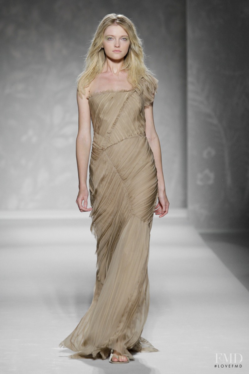 Vlada Roslyakova featured in  the Alberta Ferretti fashion show for Spring/Summer 2011