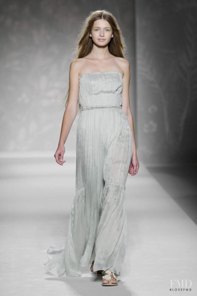 Kristina Romanova featured in  the Alberta Ferretti fashion show for Spring/Summer 2011