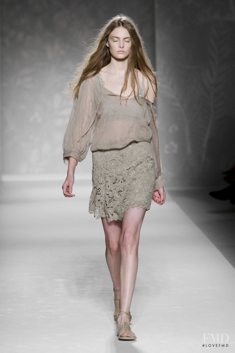 Auguste Abeliunaite featured in  the Alberta Ferretti fashion show for Spring/Summer 2011