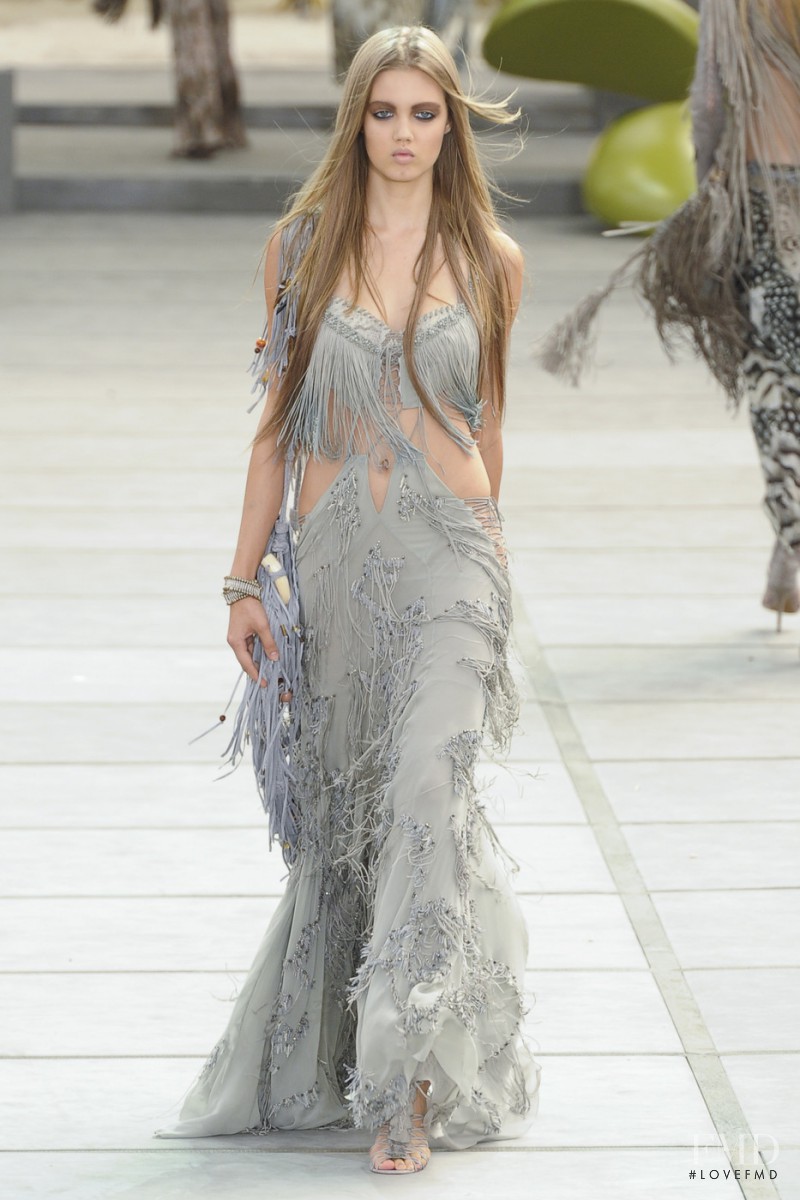 Lindsey Wixson featured in  the Roberto Cavalli fashion show for Spring/Summer 2011