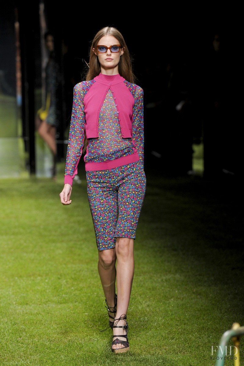 Katie Fogarty featured in  the Versus fashion show for Spring/Summer 2011