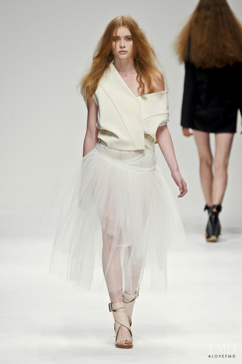 Julia Hafstrom featured in  the John Rocha fashion show for Spring/Summer 2011