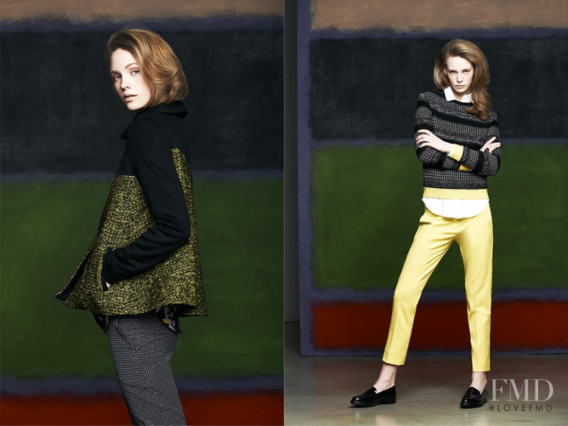 Charlotte Nolting featured in  the Piazza Sempione advertisement for Autumn/Winter 2014