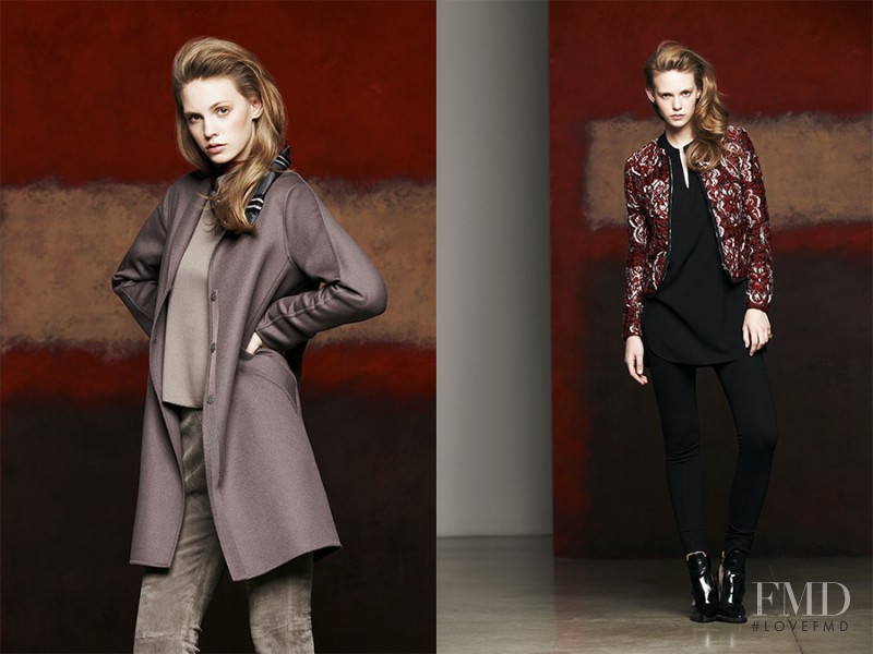 Charlotte Nolting featured in  the Piazza Sempione advertisement for Autumn/Winter 2014