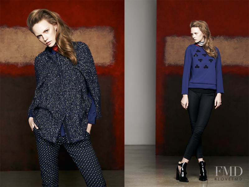 Charlotte Nolting featured in  the Piazza Sempione advertisement for Autumn/Winter 2014