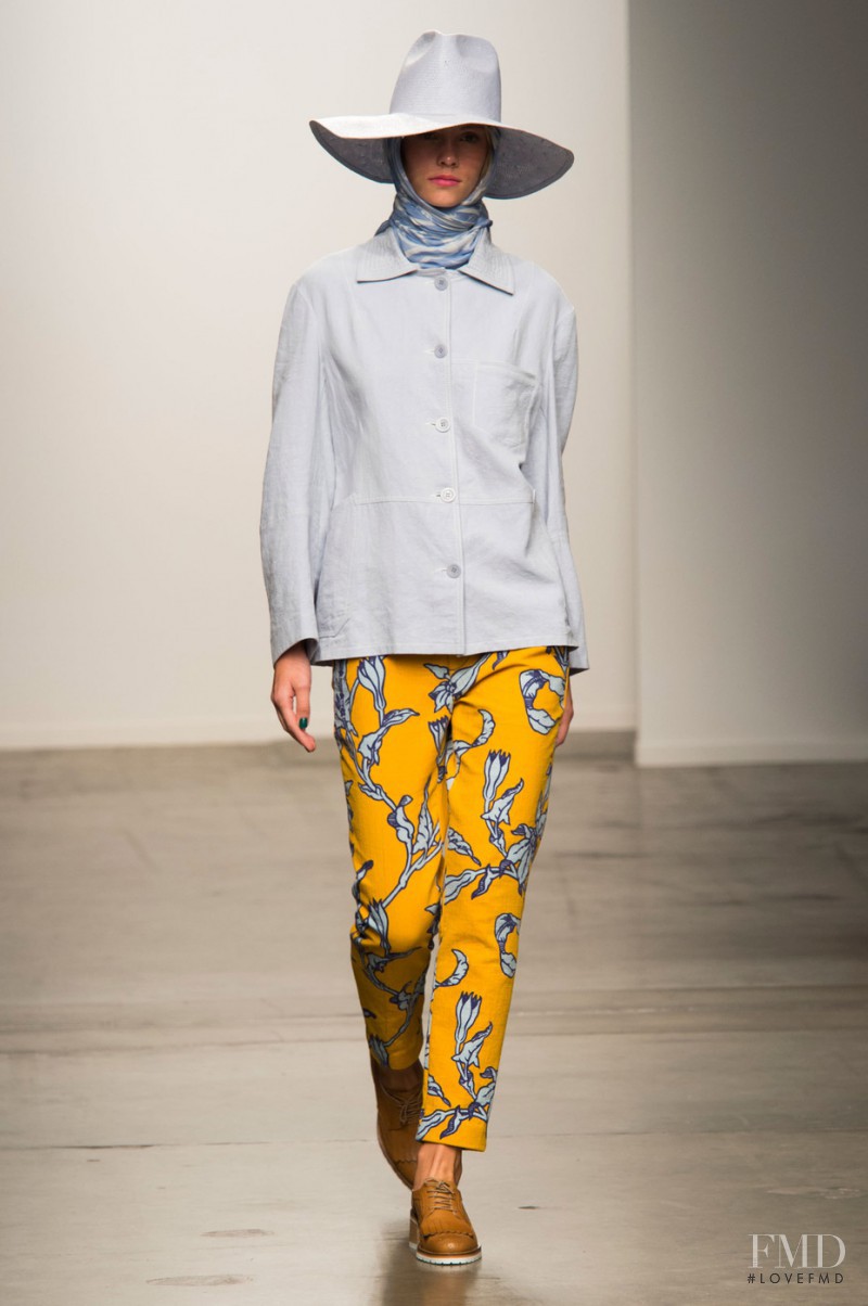 Charlotte Nolting featured in  the Karen Walker fashion show for Spring/Summer 2015