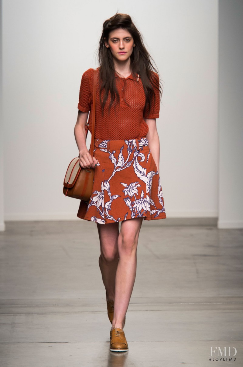 Serena Archetti featured in  the Karen Walker fashion show for Spring/Summer 2015