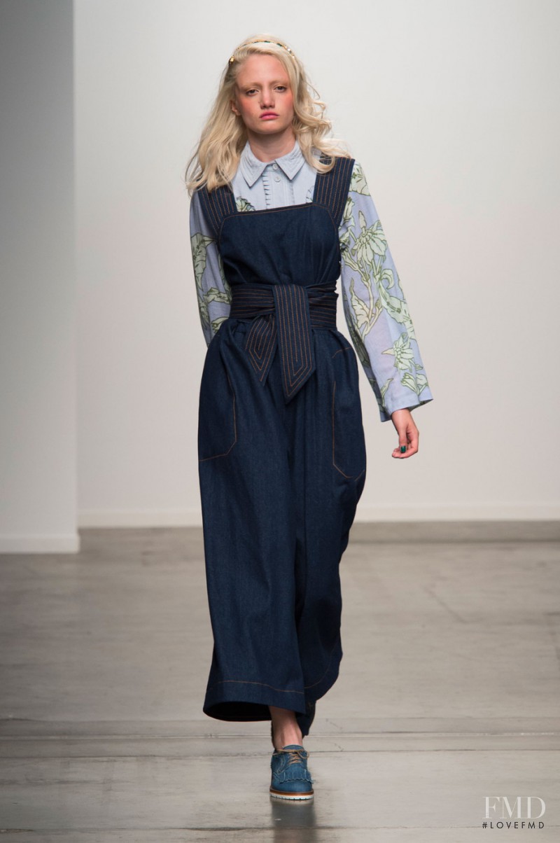 Lily Walker featured in  the Karen Walker fashion show for Spring/Summer 2015