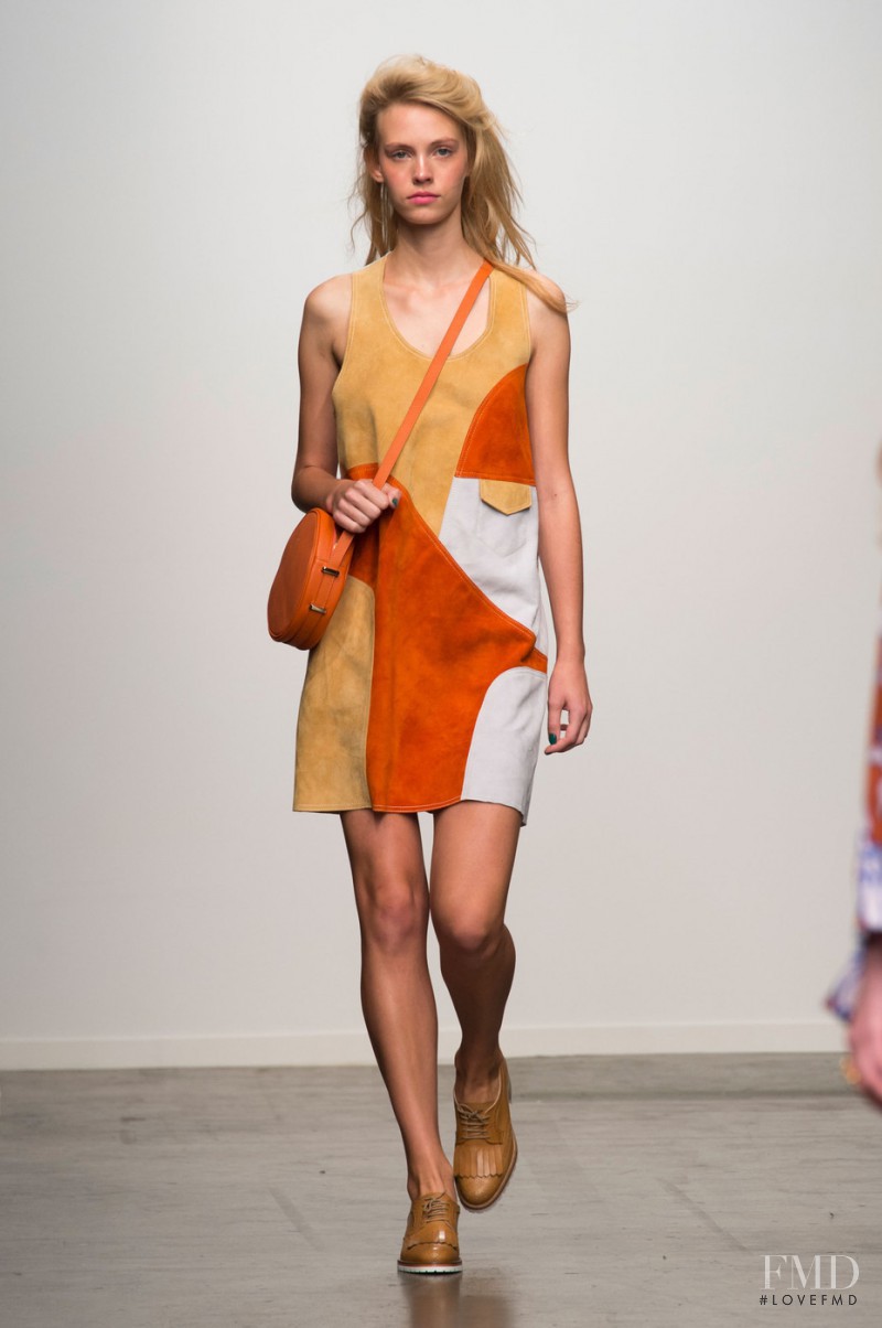 Charlotte Nolting featured in  the Karen Walker fashion show for Spring/Summer 2015