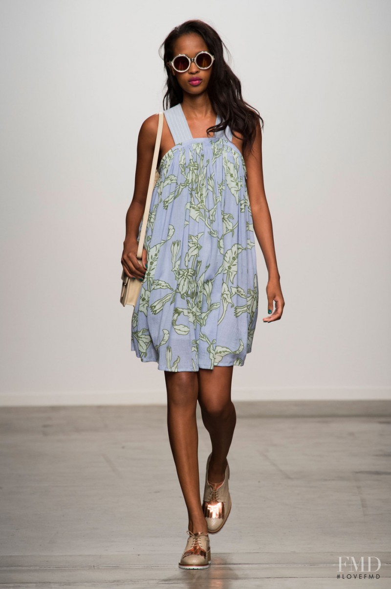 Marihenny Rivera Pasible featured in  the Karen Walker fashion show for Spring/Summer 2015