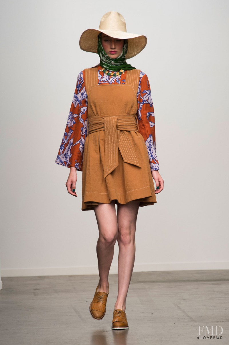 Ali Walsh featured in  the Karen Walker fashion show for Spring/Summer 2015