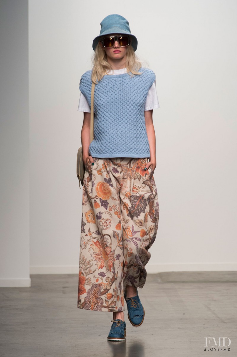 Lily Walker featured in  the Karen Walker fashion show for Spring/Summer 2015