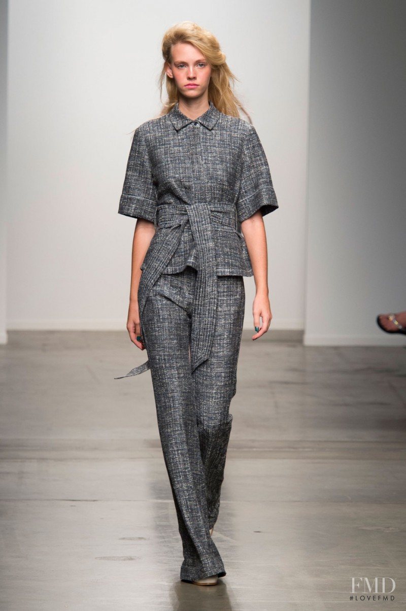 Charlotte Nolting featured in  the Karen Walker fashion show for Spring/Summer 2015