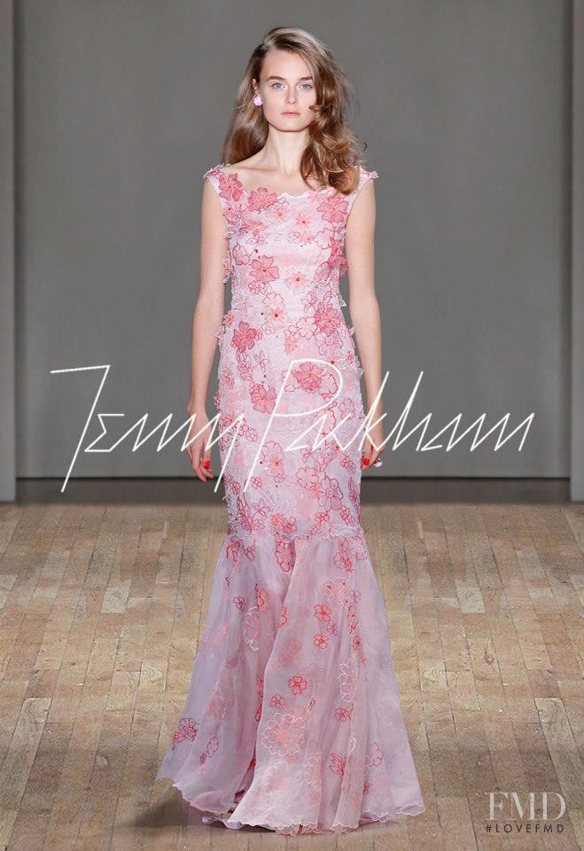 Signe Rasmussen featured in  the Jenny Packham fashion show for Spring/Summer 2015