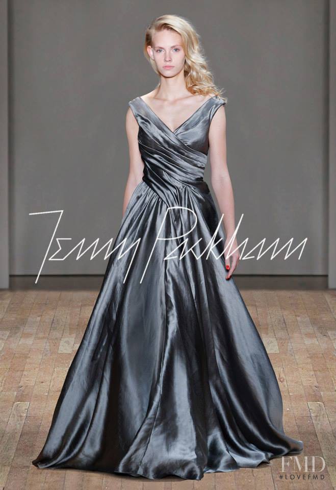 Charlotte Nolting featured in  the Jenny Packham fashion show for Spring/Summer 2015