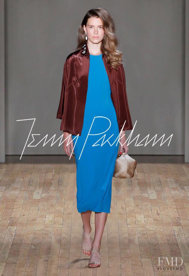 Eliza Hartmann featured in  the Jenny Packham fashion show for Spring/Summer 2015