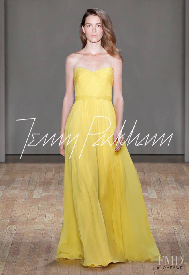 Eliza Hartmann featured in  the Jenny Packham fashion show for Spring/Summer 2015