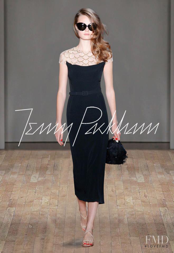 Signe Rasmussen featured in  the Jenny Packham fashion show for Spring/Summer 2015