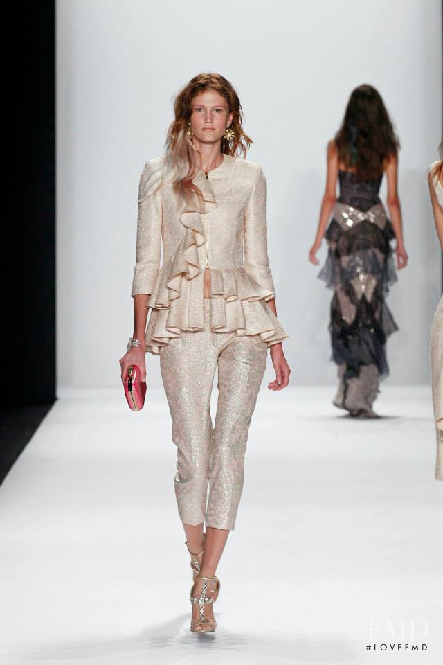 Daria Osipova featured in  the Badgley Mischka fashion show for Spring/Summer 2015