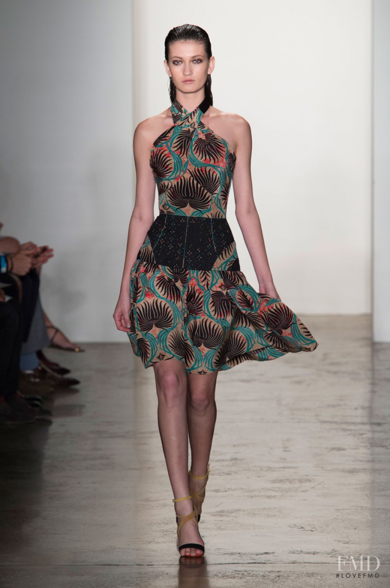 Kely Ferr featured in  the Sophie Theallet fashion show for Spring/Summer 2015