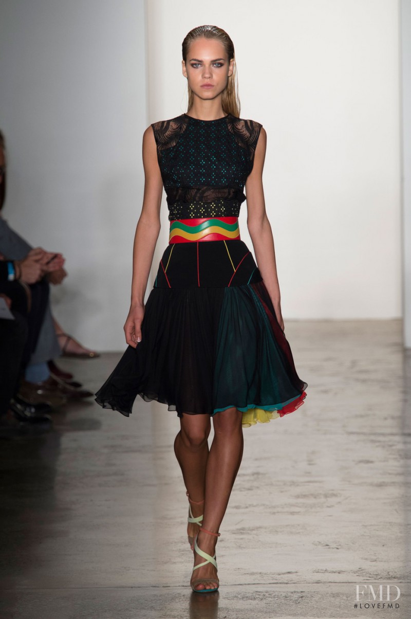Line Brems featured in  the Sophie Theallet fashion show for Spring/Summer 2015