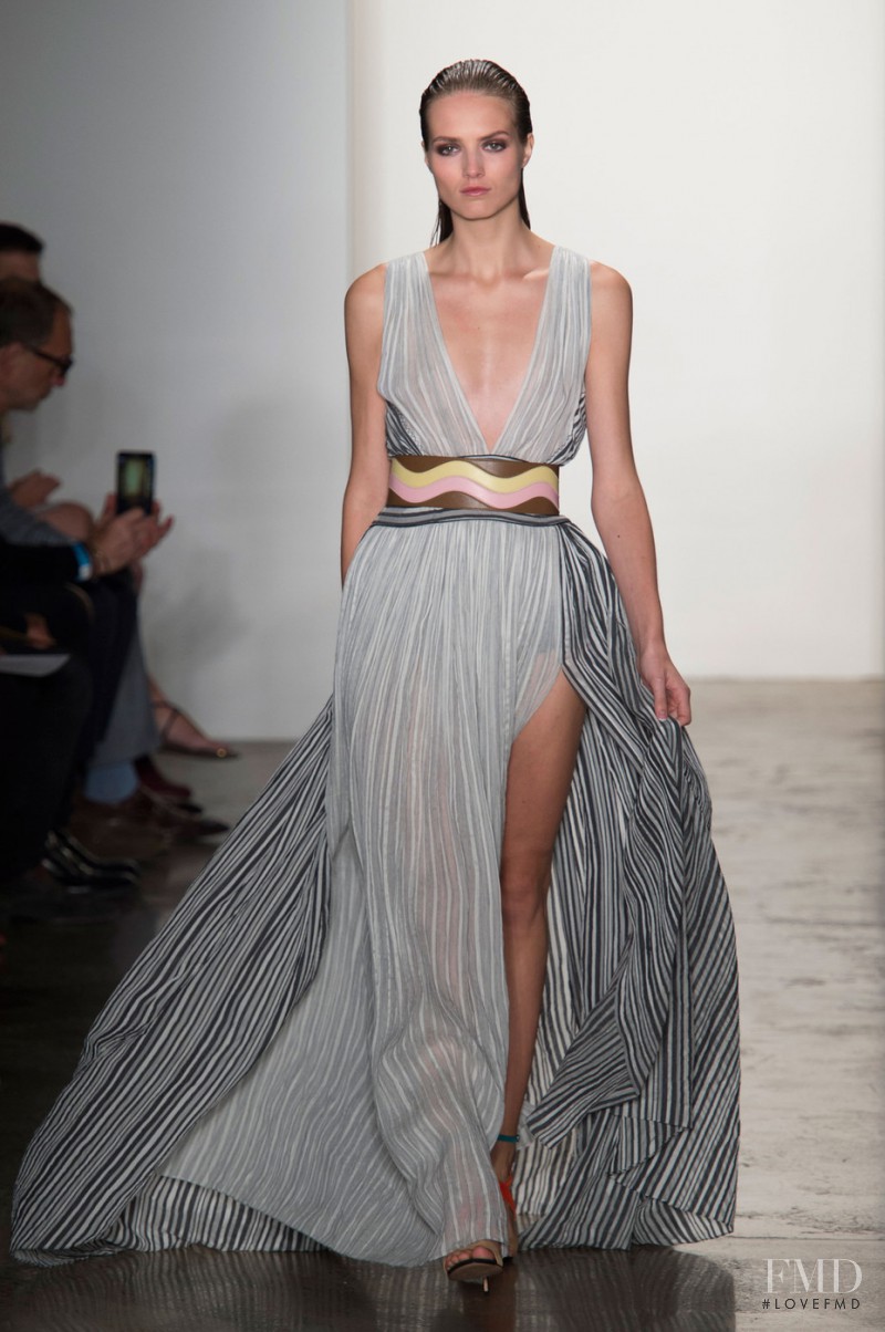 Agne Konciute featured in  the Sophie Theallet fashion show for Spring/Summer 2015