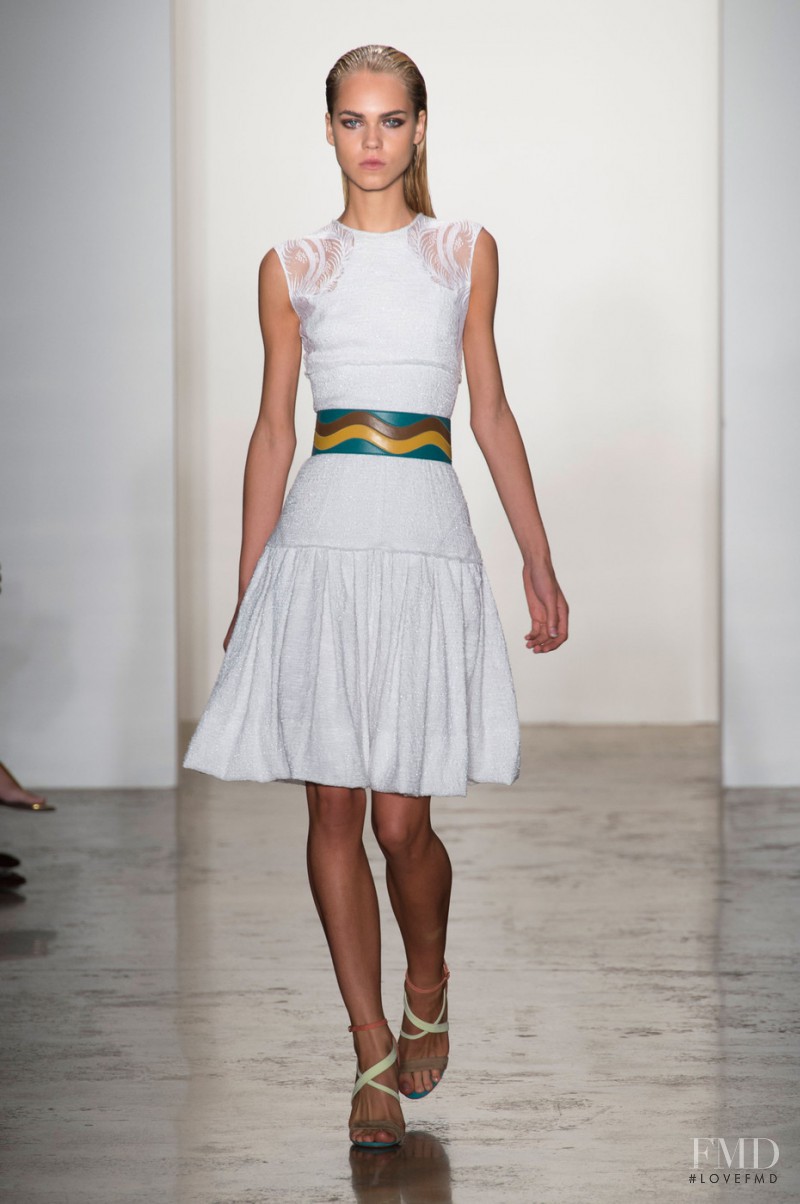 Line Brems featured in  the Sophie Theallet fashion show for Spring/Summer 2015